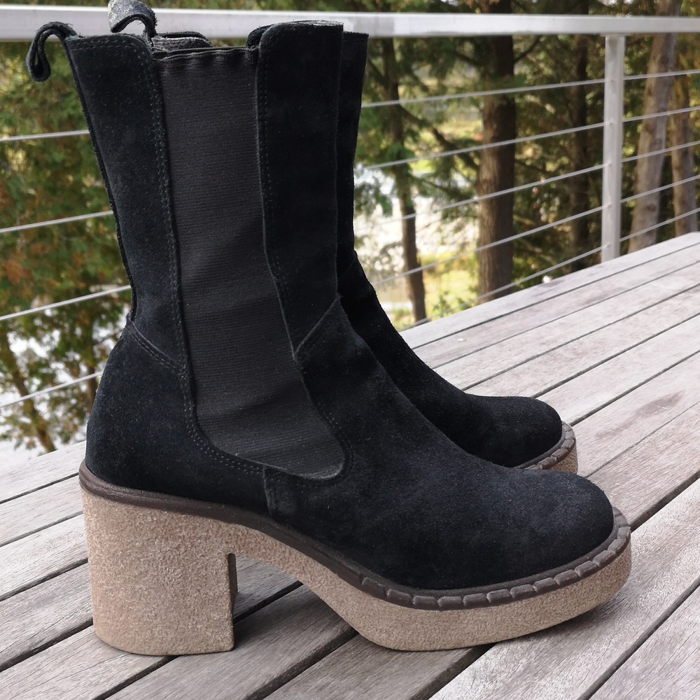 Bueno suede platform boots
